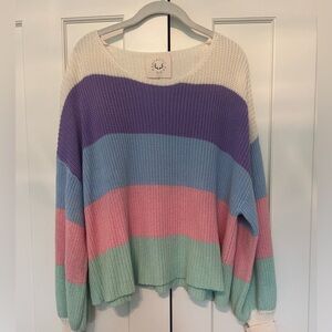 Fantastic Fawn Cotton Striped Sweater